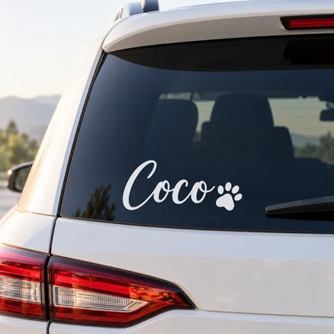 Pet Car Decal